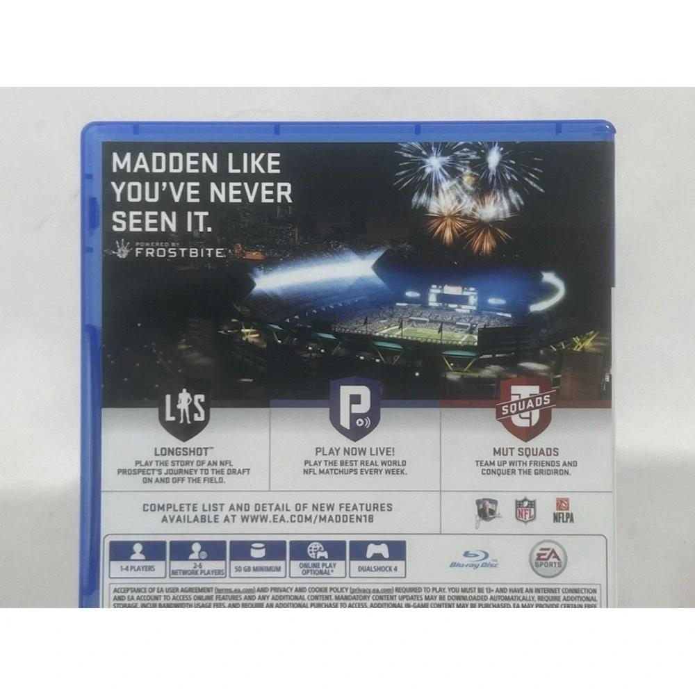 Madden NFL 18 PS4 Football‎ Video Game EA Sports PlayStation 4 Tested